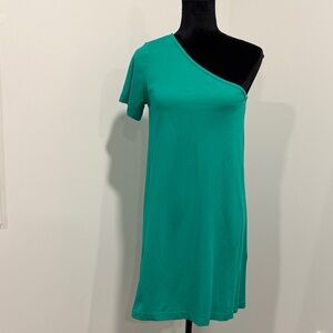 COS One-Shoulder Emerald Green Dress